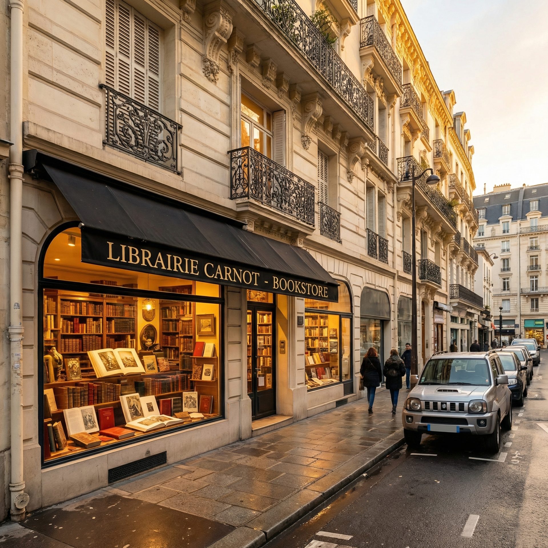 Vitrine de la librairie Carnot Boulevard Carnot Vichy